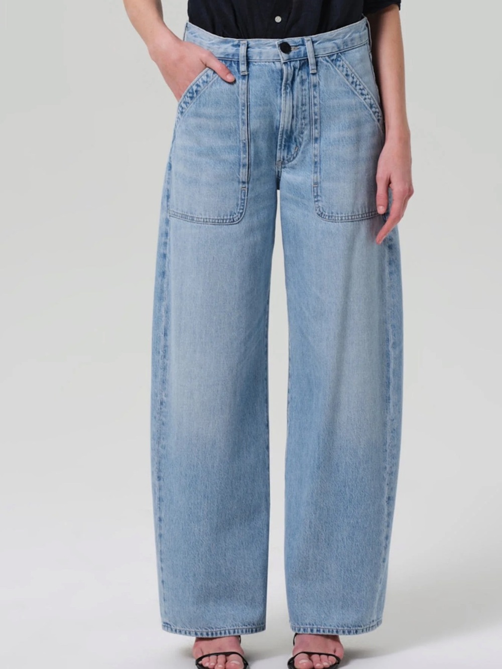 NWOT Citizens of Humanity Ayla baggy cargo jeans cloud nine 27